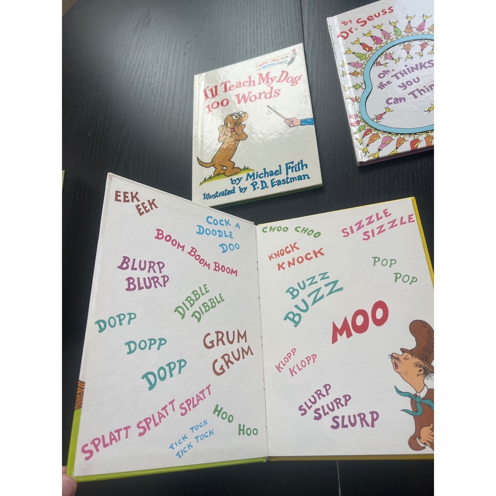 Dr Seuss Beginner Books Lot of 3 Mr Brown Can Moo Oh the Thinks You Can Think - Picture 4 of 4